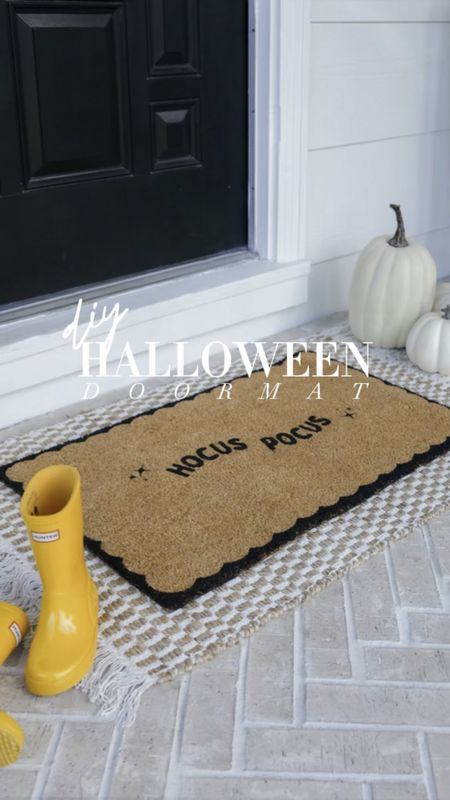 DIY halloween doormat!

Easy to create Halloween DIY 

#LTKSeasonal #LTKhome