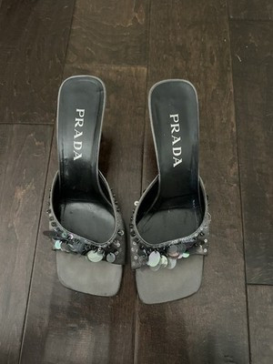 Prada Sequin Paillette Embellished Heels | eBay US