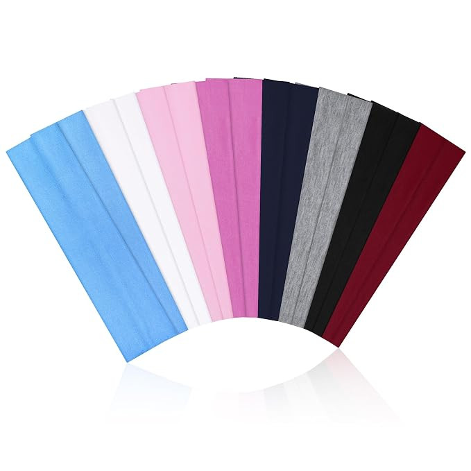 16Pcs Headbands for Women - Multicolor Absorb Sweat Non Slip Absorb Sweat Sports Hair Bands（ So... | Amazon (US)