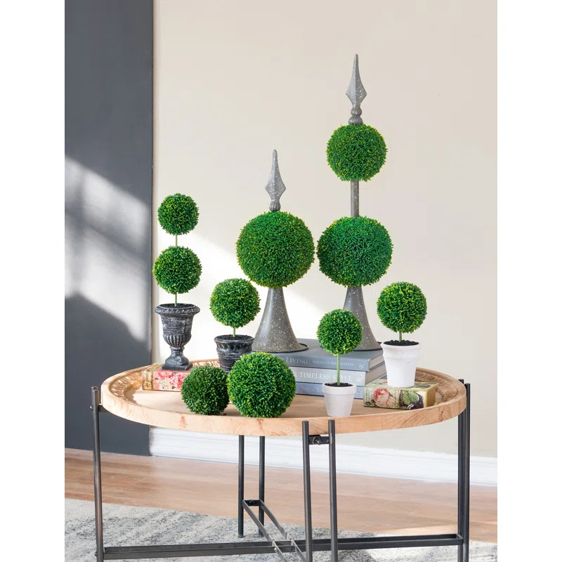 15.7'' Faux Boxwood Topiary in Pot | Wayfair North America