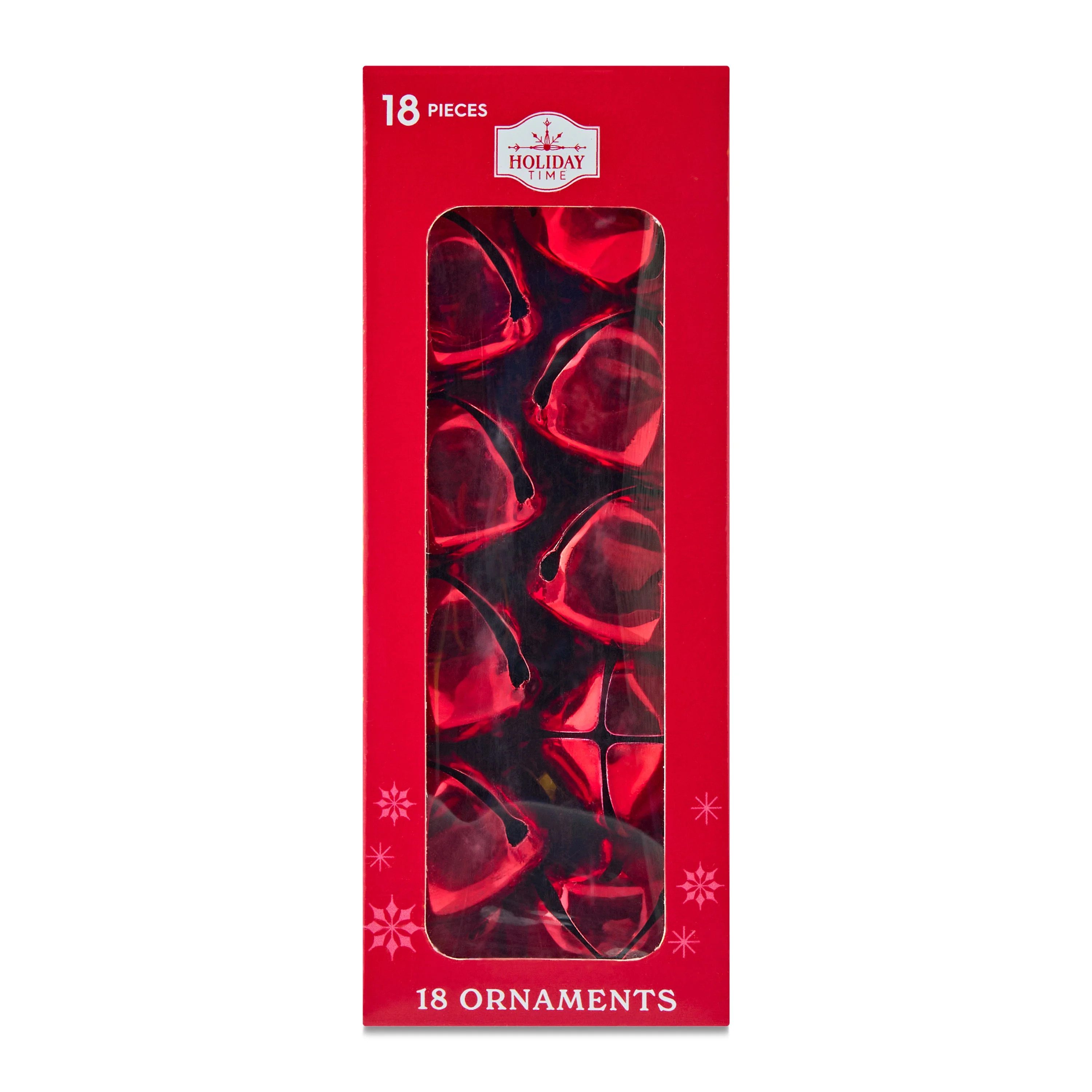 Red Shiny Metal Bell Christmas Ornaments, 1", 18 Count, by Holiday Time - Walmart.com | Walmart (US)