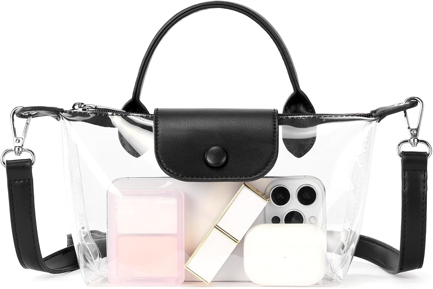 BOSTANTEN Clear Bag for Stadium Approved Small Crossbody Purse Handbags for Concerts Sports Event... | Amazon (US)