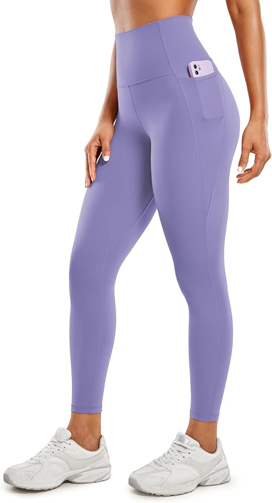 CRZ YOGA Womens Butterluxe Workout Leggings 25 Inches - High Waisted Gym Yoga Pants with Pockets ... | Amazon (US)