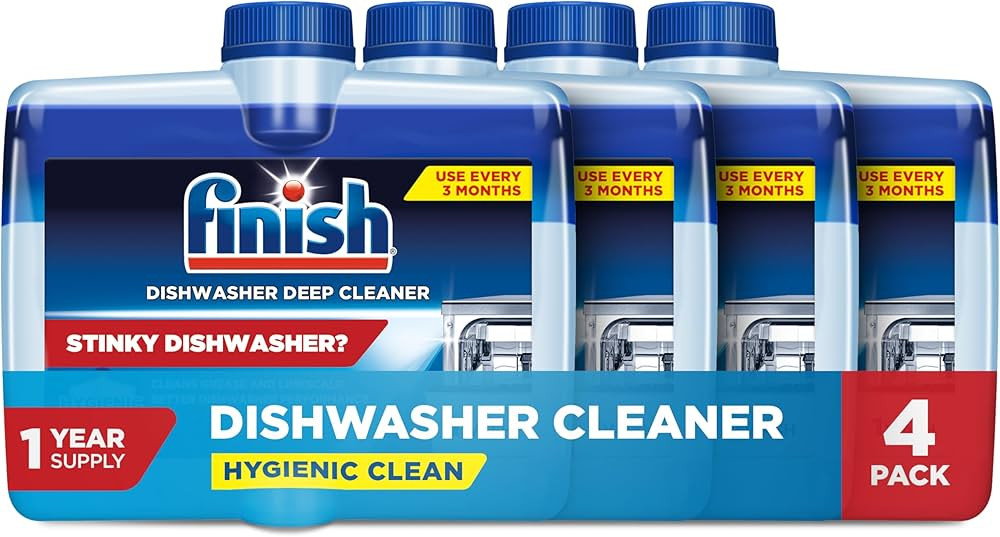Finish Dishwasher Cleaner Liquid, Deep Cleans Hidden Grease & Limescale, Fights Odors & helps mai... | Amazon (US)