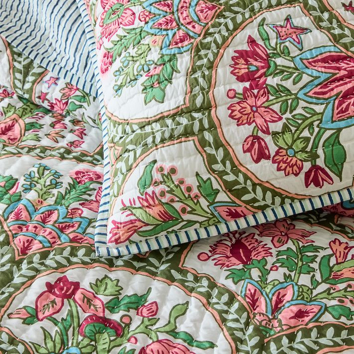 RHODE Mushroom Reversible Quilt & Shams | West Elm (US)