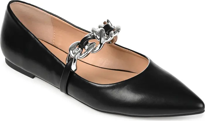 Metina Chain Strap Flat (Women) | Nordstrom Rack