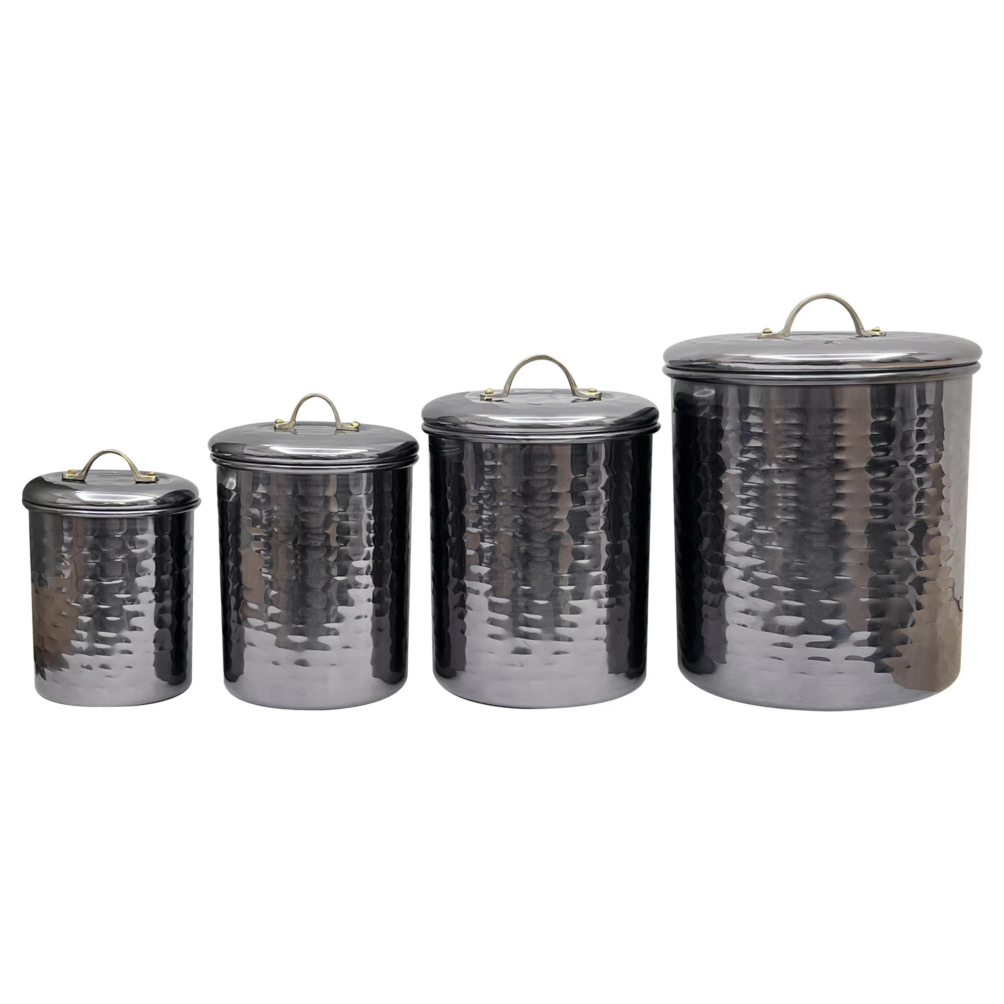 Set Of 4 Kitchen Canisters Stainless Steel Canister - Set of 4 | Wayfair North America