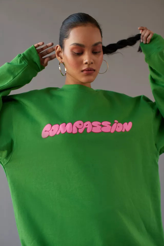 Mayfair UO Exclusive Compassion Oversized Sweatshirt | Urban Outfitters (US and RoW)