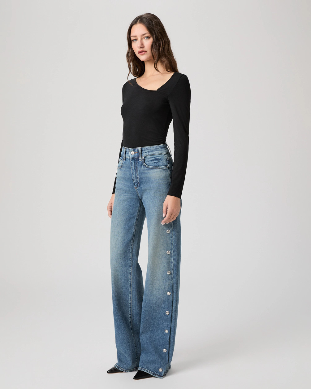 Sasha Wide Leg Jean | Paige