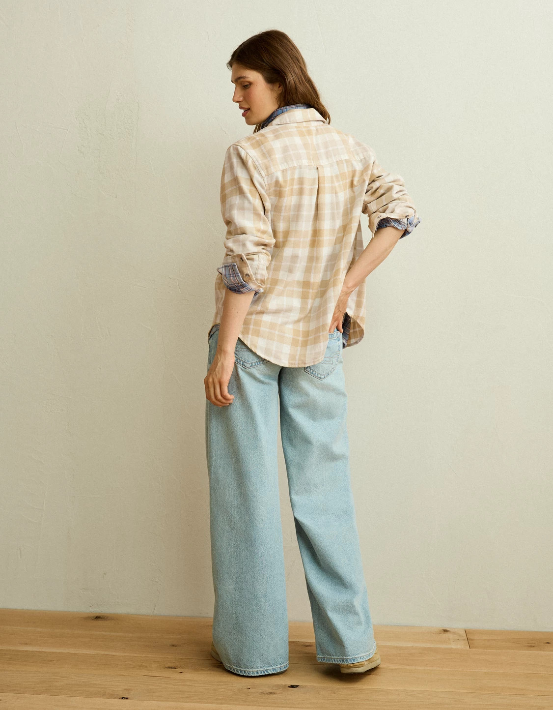 AE Throwback Flannel Button-Up Shirt | American Eagle Outfitters (US & CA)