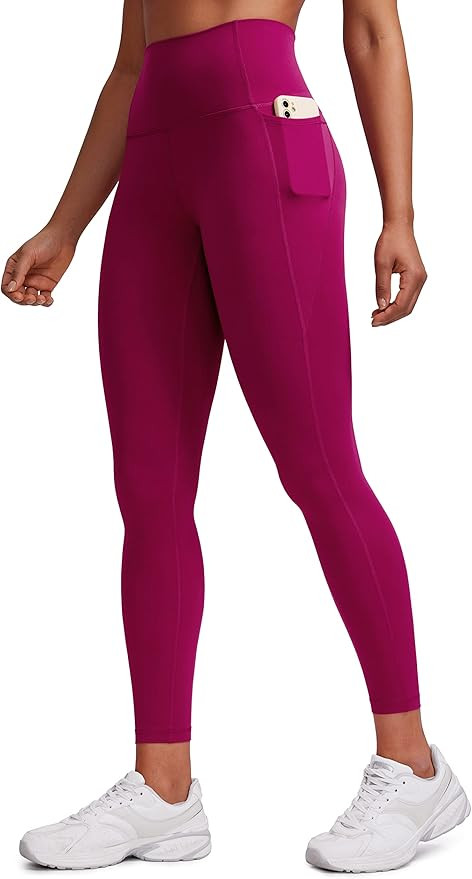 CRZ YOGA Womens Butterluxe Workout Leggings 25 Inches - High Waisted Gym Yoga Pants with Pockets ... | Amazon (US)