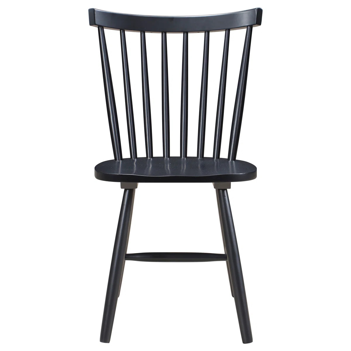 Tehlani Windsor Wood Dining Side Chair Black (Set of 2) | Wayfair North America