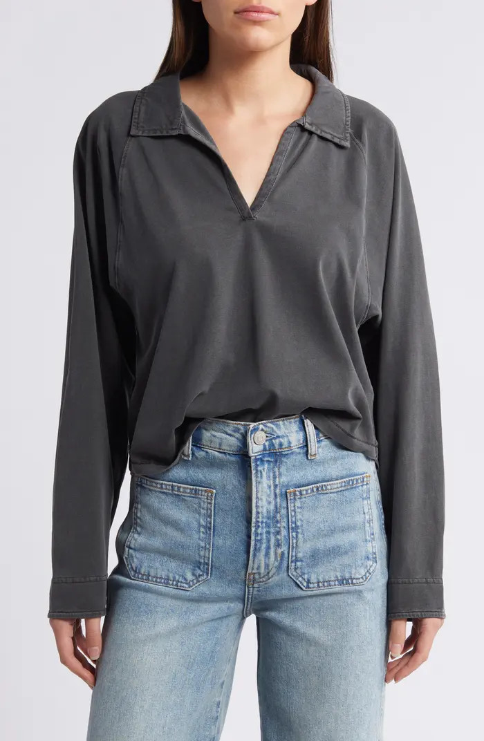 Treasure & Bond Relaxed Fit Organic Cotton Polo T-Shirt | Nordstrom | Nordstrom