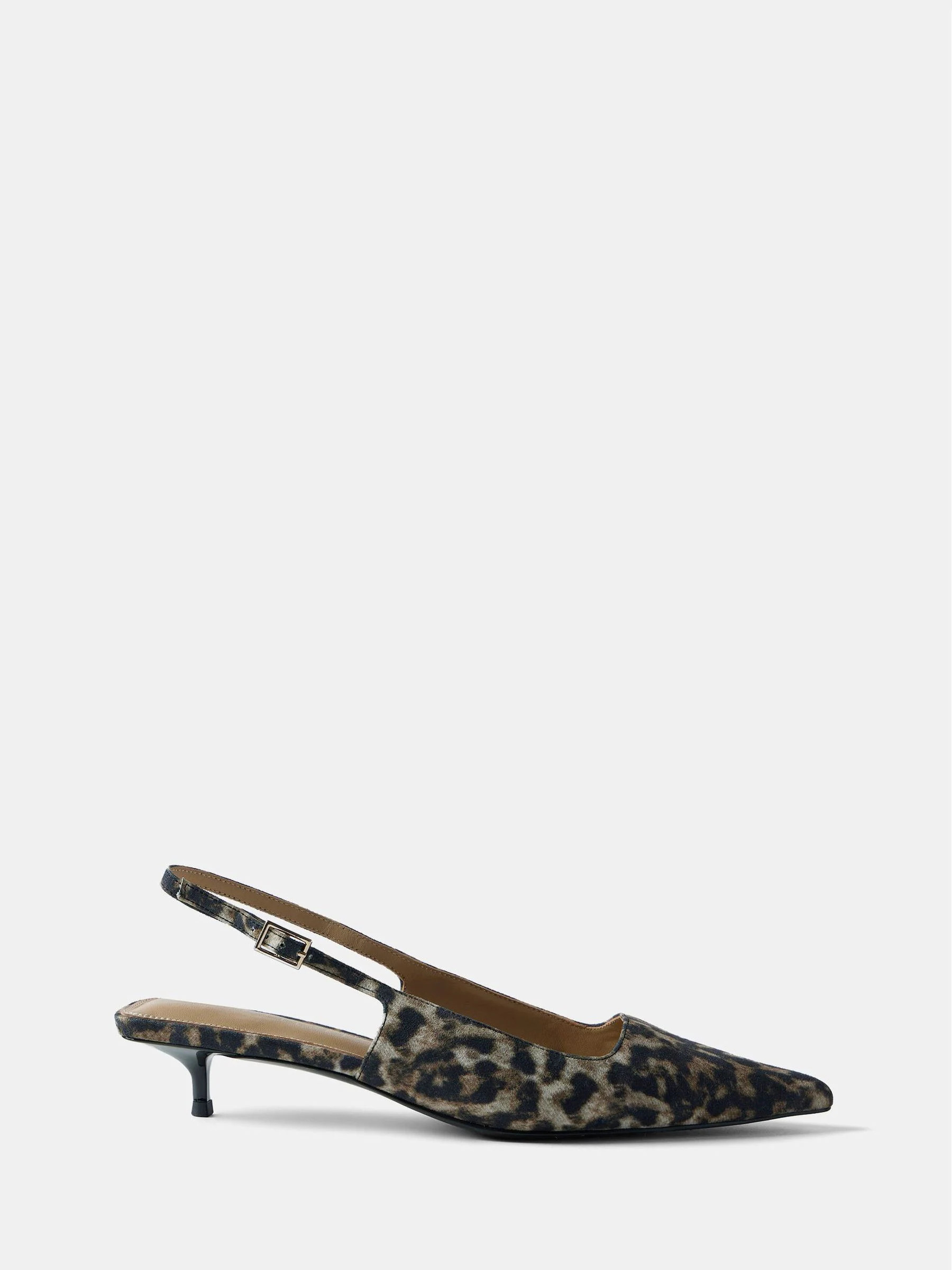 Mint Velvet Mint Velvet Cream Leopard Print Kitten Heels | Next US