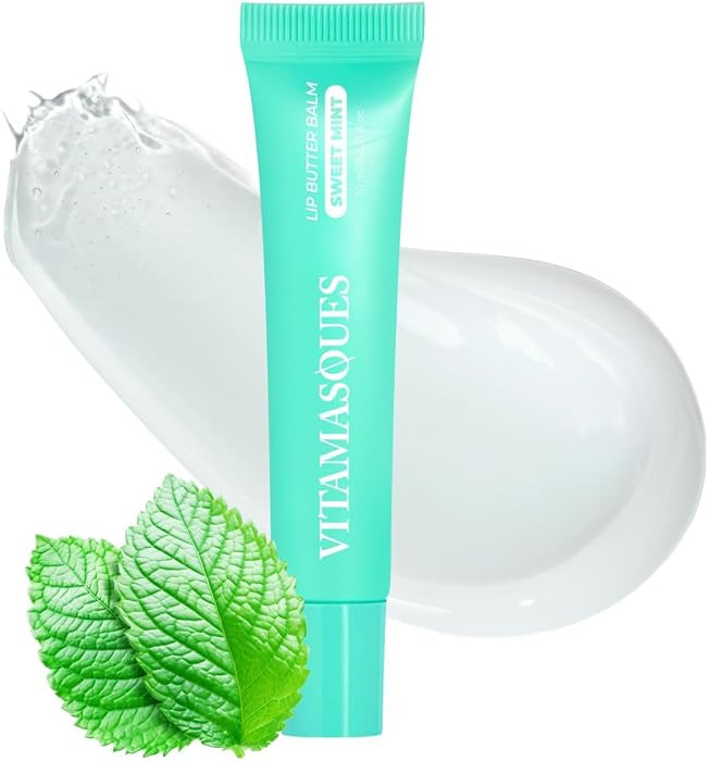 Vitamasques Lip Butter Balm - Sweet Mint, Korean Lip Balm - Peptide Lip Treatment - Lips Balm Hyd... | Amazon (US)