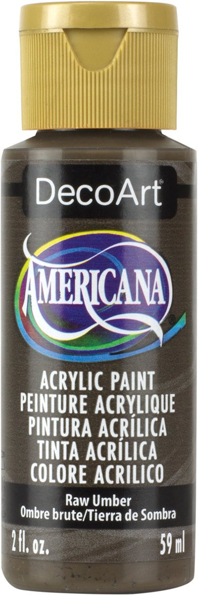 DecoArt DA130-3 Americana Acrylic Paint, 2-Ounce, Raw Umber | Amazon (US)