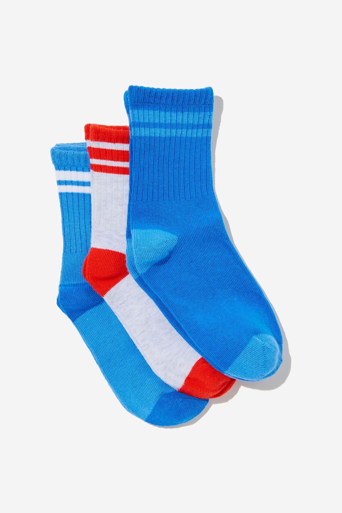 Kids 3Pk Crew Socks | Cotton On (US)