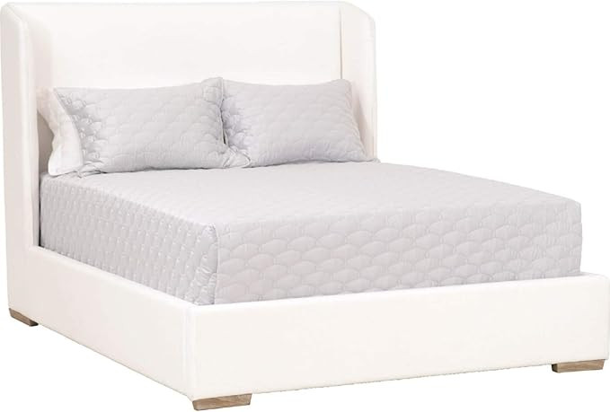 Star International Furniture Stitch & Hand Stewart Wood King Bed in White | Amazon (US)