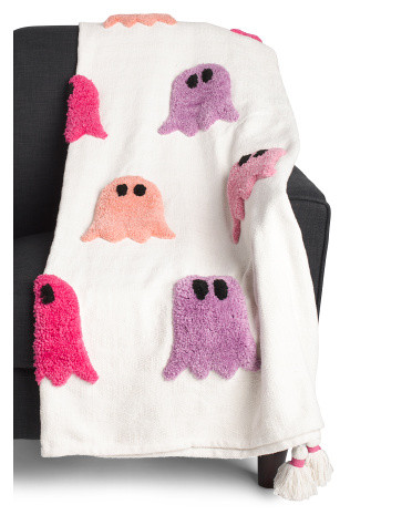 Made In India Multi Color Tufted Ghost Throw | TJ Maxx