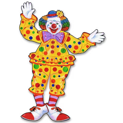 Beistle Jointed Circus Clown, 30", (3/Pkg) Multicolored | Target