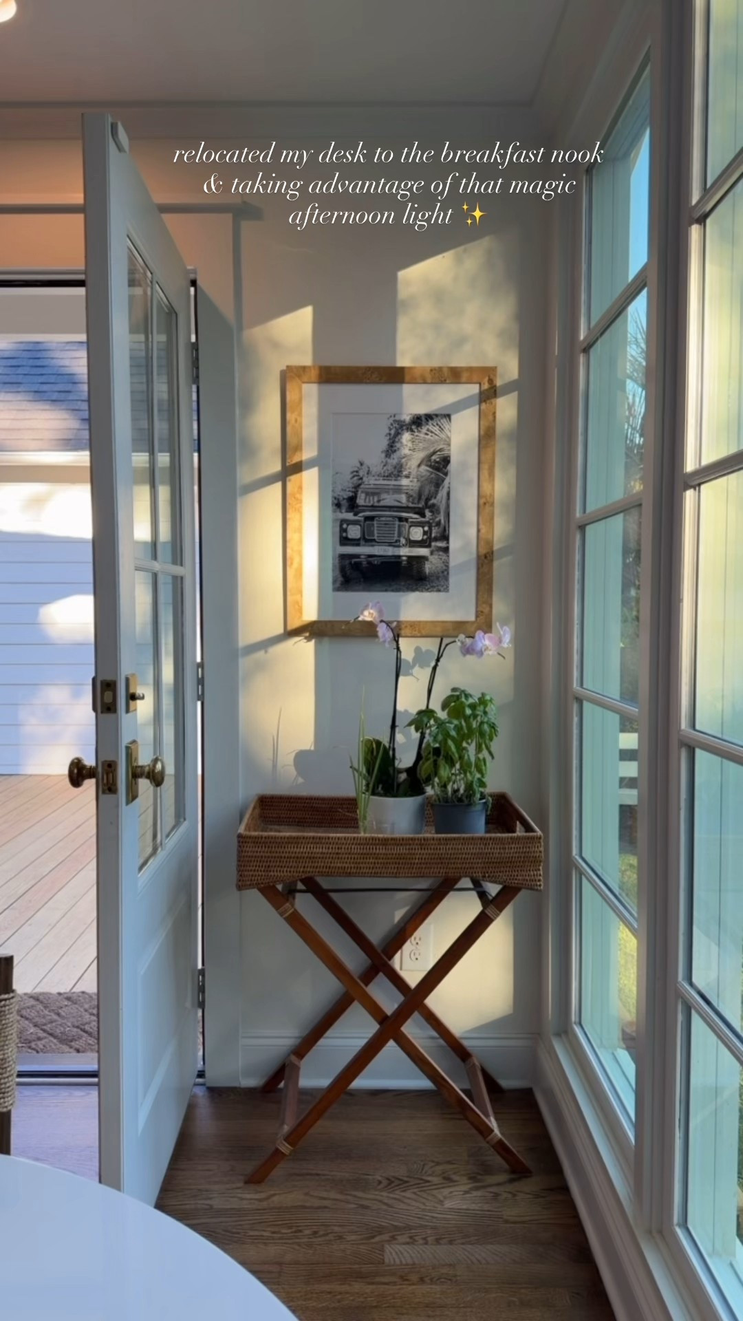 A favorite little corner in our breakfast nook! This burlwood frame is a favorite and the rattan accent table has been a jack of all trades around the house. Such a great bang for your buck!

#LTKHome #LTKSaleAlert