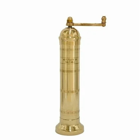 Alexander Home Greek Salt Mill, 9 Inch Tall, Manual Grinder, Brass | Walmart (US)
