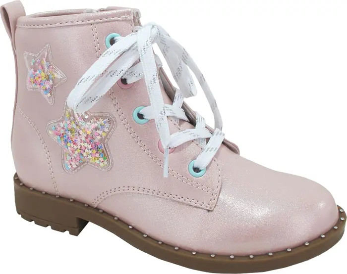 JELLYPOP Kids' Excitable Lace-Up Low Heel Boot | Nordstromrack | Nordstrom Rack