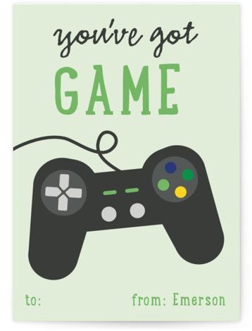 Video Gamer Classroom Valentine's Day Cards | Minted