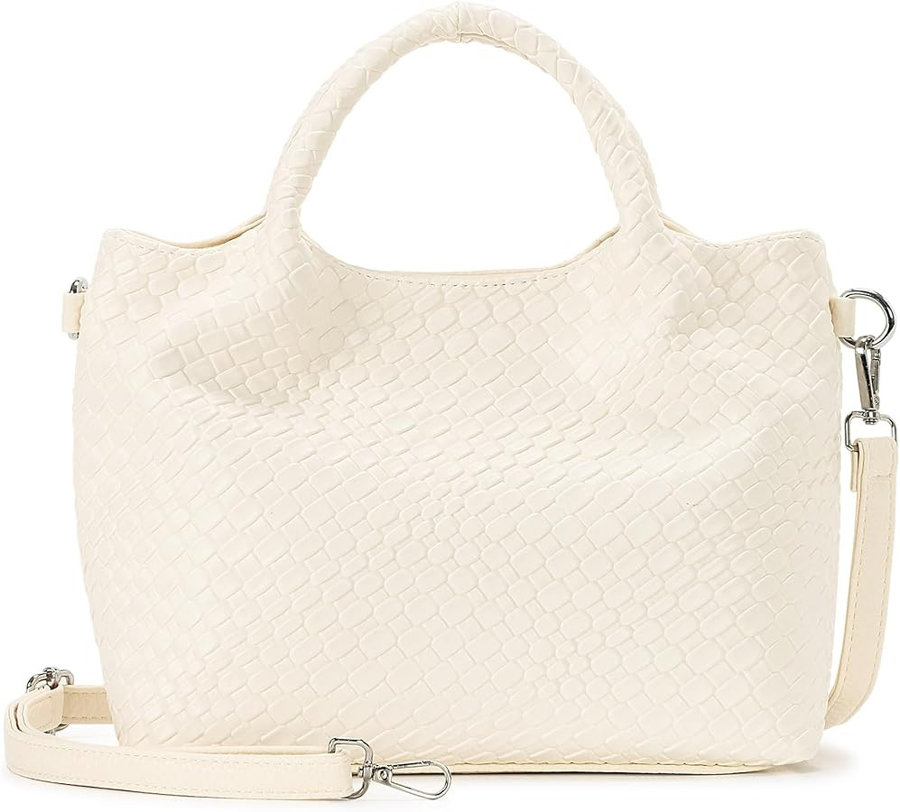 Herald Vegan Leather Top-handle Handbag for Women, Medium Soft Tote Shoulder Crossbody Bag Purse ... | Amazon (US)