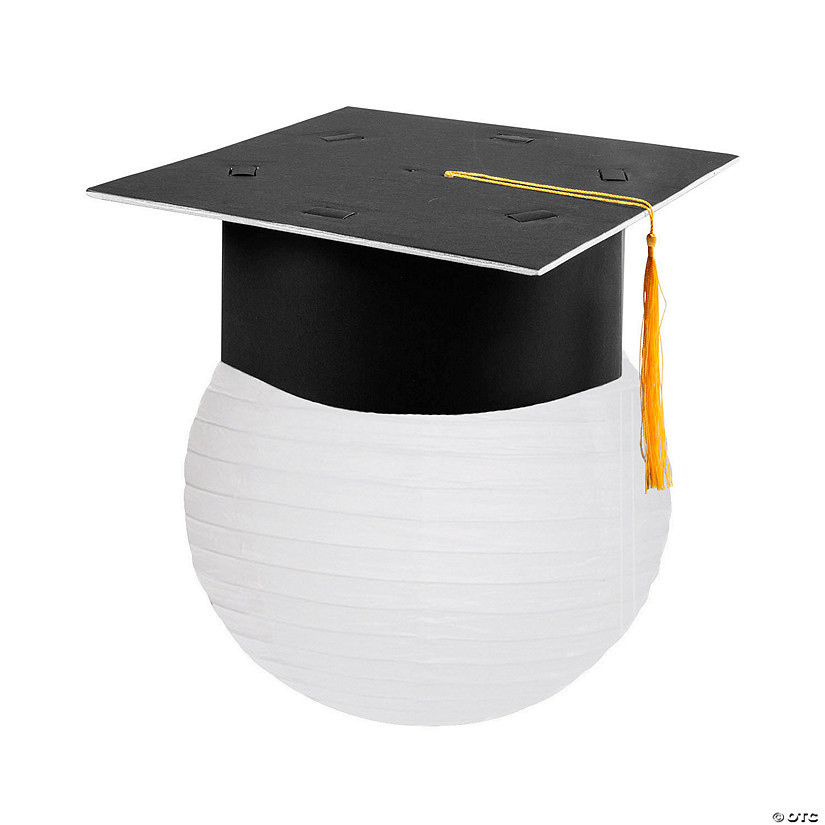 Hanging Paper Lantern with Graduation Cap Decorating Kit - 12 Pc. | Oriental Trading Company