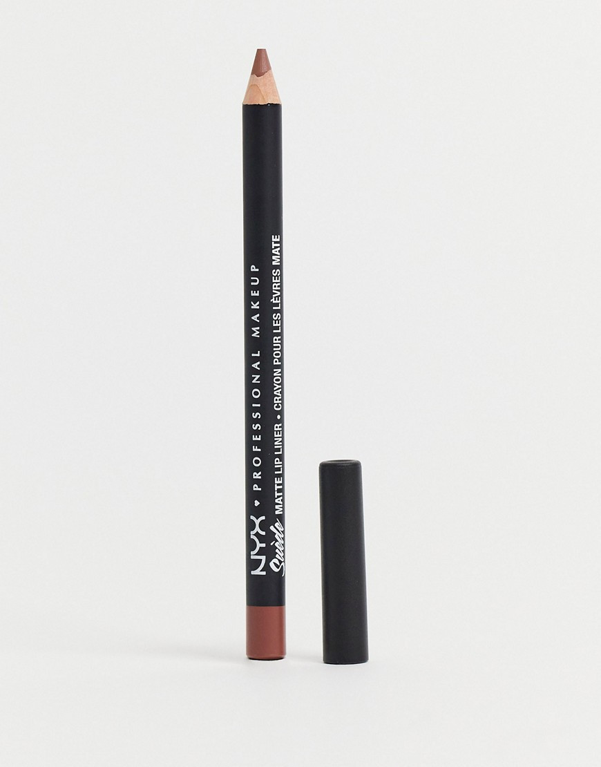 NYX Professional Makeup Suede Matte Lip Liner - Sandstorm-Purple | ASOS (Global)