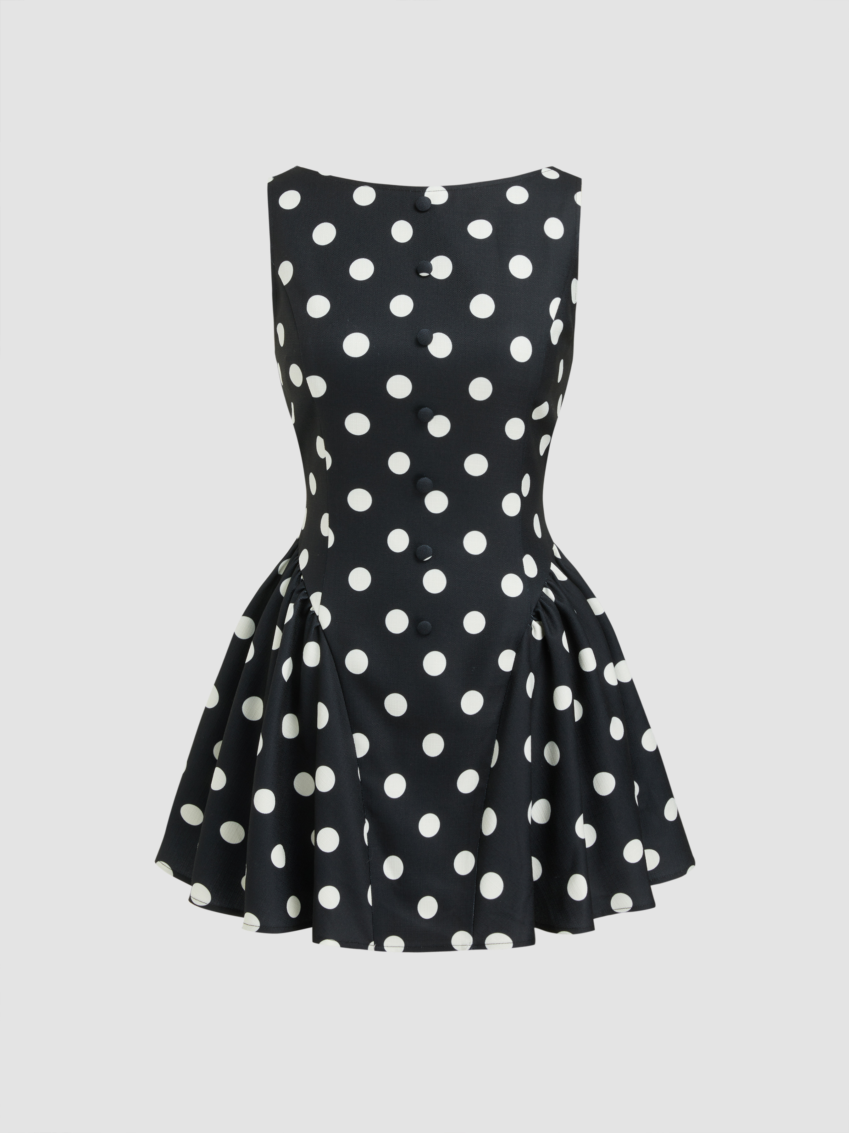 Summer Dress Summer Dresses Summer Vacation Dresses Woven Boat Neck Knotted Polka Dot Backless Mi... | Cider