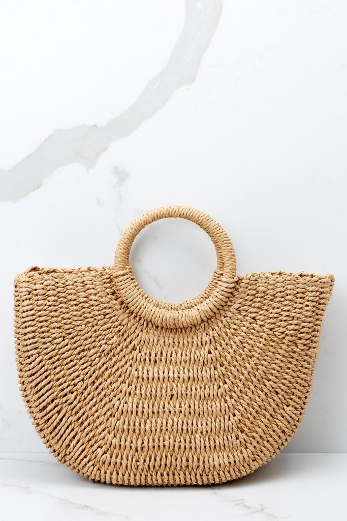 It's A Staple Tan Bag | Red Dress 