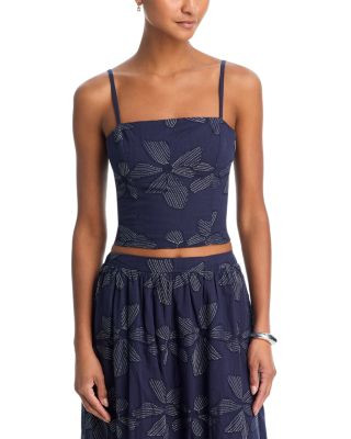 Embroidered Crop Top - Exclusive | Bloomingdale's (AU)