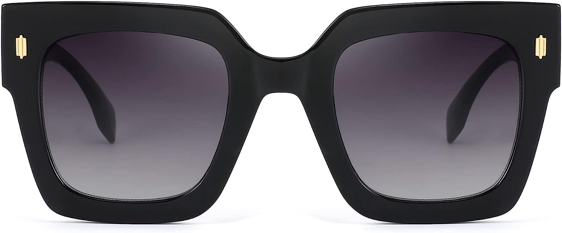 YuJian Retro Square Sunglasses for Women Men UV400 Protection Trendy Vintage Oversized Sun Glasse... | Amazon (US)