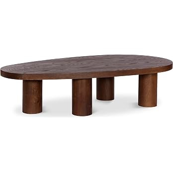 Meridian Furniture 291Brown-C Beekman Collection Art Deco Coffee Table with Solid Oak Wood, Brown... | Amazon (US)