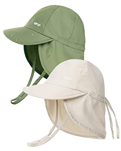 Amazon.com: FURTALK Baby Sun Hat with Neck Flap UPF 50+ Adjustable Baby Boys Girls Summer Beach H... | Amazon (US)