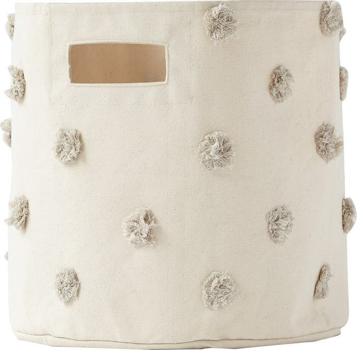 Pompom Canvas Bin | Nordstrom | Nordstrom