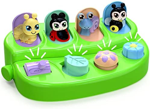 Pop Up Cause and Effect Toy - Toys for 9 Month Old +, Baby Toys, Early Developmental Toddler & Ki... | Amazon (US)