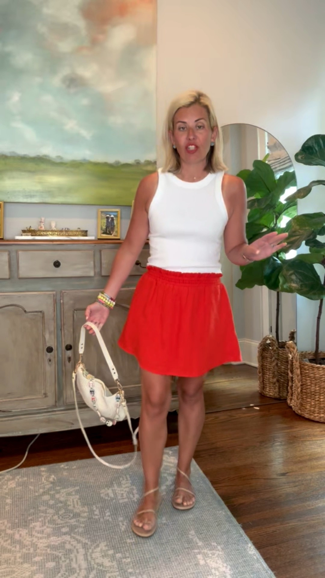 The most comfortable, yet cutest outfit ever! This would be make the perfect travel outfit as well. I’m in a medium petite tank, small skort & 8 sandal. 
*Use Catherine20 at Allie + Bess

#LTKOver40 #LTKdayinmylife #LTKmomlife
