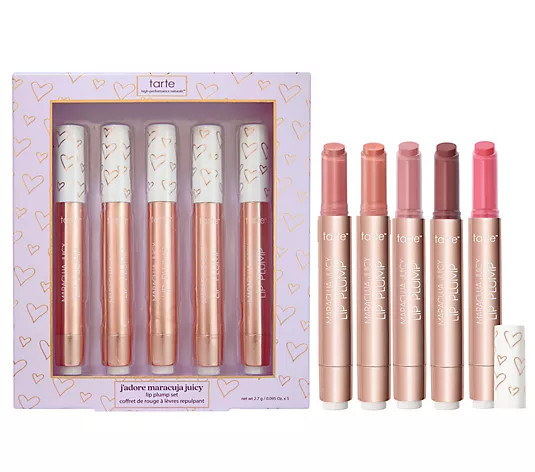 tarte j'adore la la lips maracuja juicy lip plump 5pc set - QVC.com | QVC