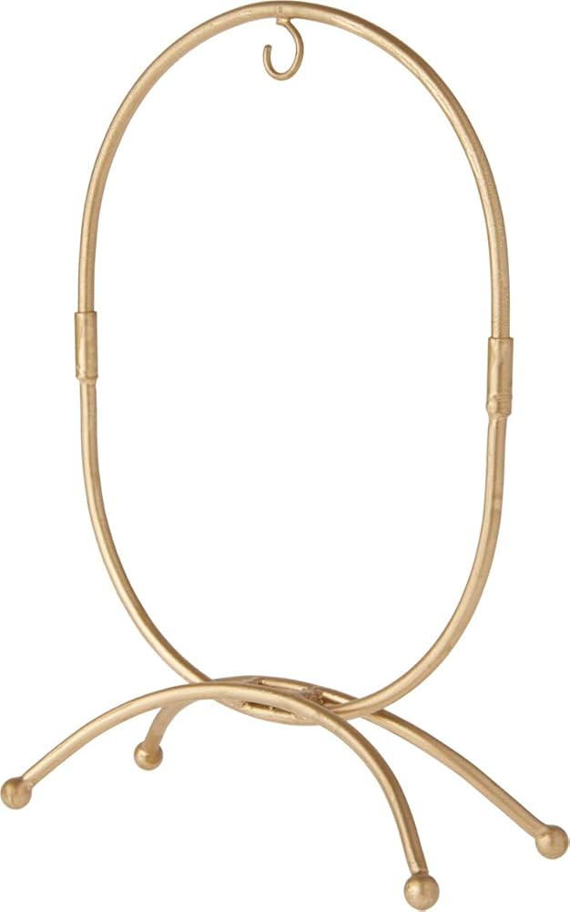 Amazon.com: Bard's Oval Shaped Wrought Iron Gold-toned Ornament Stand, 11" H x 7.25" W x 7.25" D ... | Amazon (US)