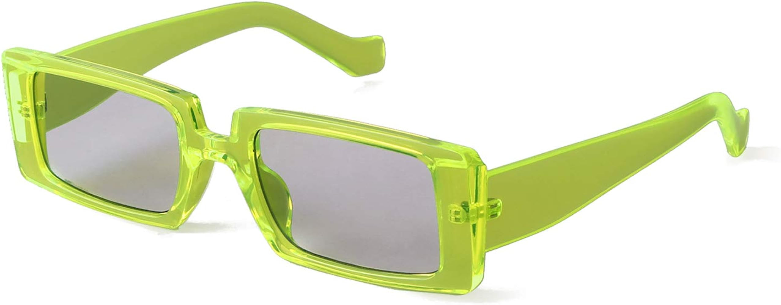 ADE WU Rectangle Sunglasses Women Men Vintage Retro 90s Square Sun Glasses | Amazon (US)