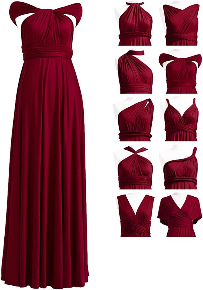 Infinity Dress With Bandeau, Convertible Dress, Bridesmaid Dress, LONG,SHORT, PLUS SIZE, Multi-wa... | Amazon (US)