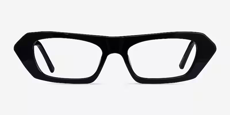 Synth Geometric Black Full Rim Eyeglasses | Eyebuydirect | EyeBuyDirect.com
