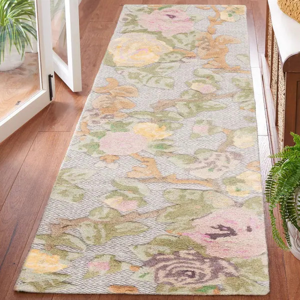 SAFAVIEH Handmade Glamour Sevinc Floral Rug | Bed Bath & Beyond