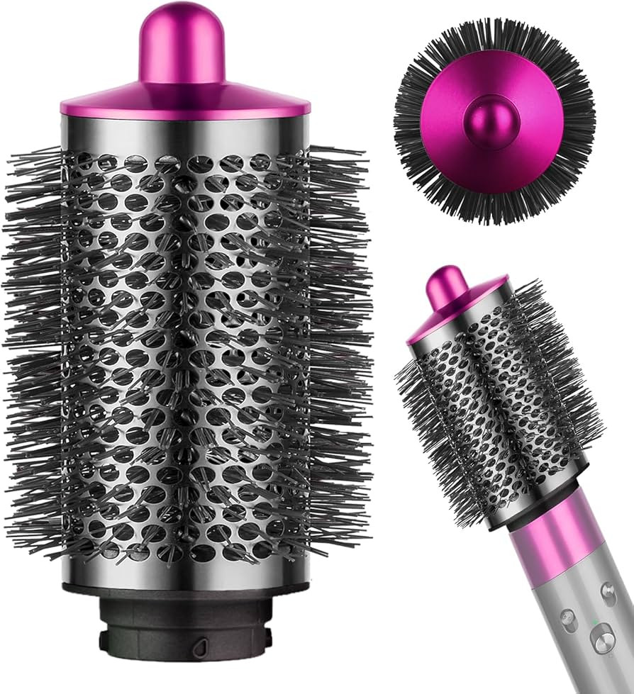 Large Round Volumizing Brush for Dyson Airwrap Accessories Bigger Oval Round Brush Volumizer Attachment Tool, Rose | Amazon (US)