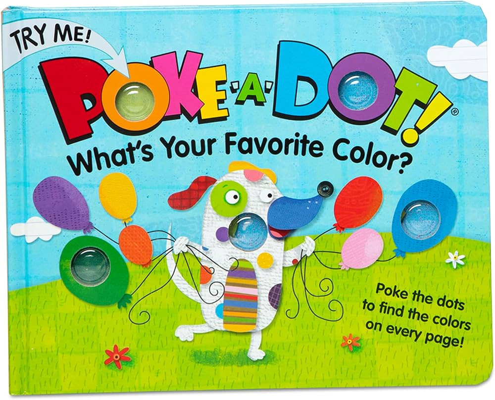 Melissa & Doug Children's Book - Poke-a-Dot: What’s Your Favorite Color (Board Book with Button... | Amazon (US)