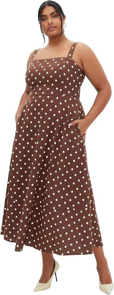 City Chic Women's Plus Size Maxi Dress - Collins Print | Amazon (US)