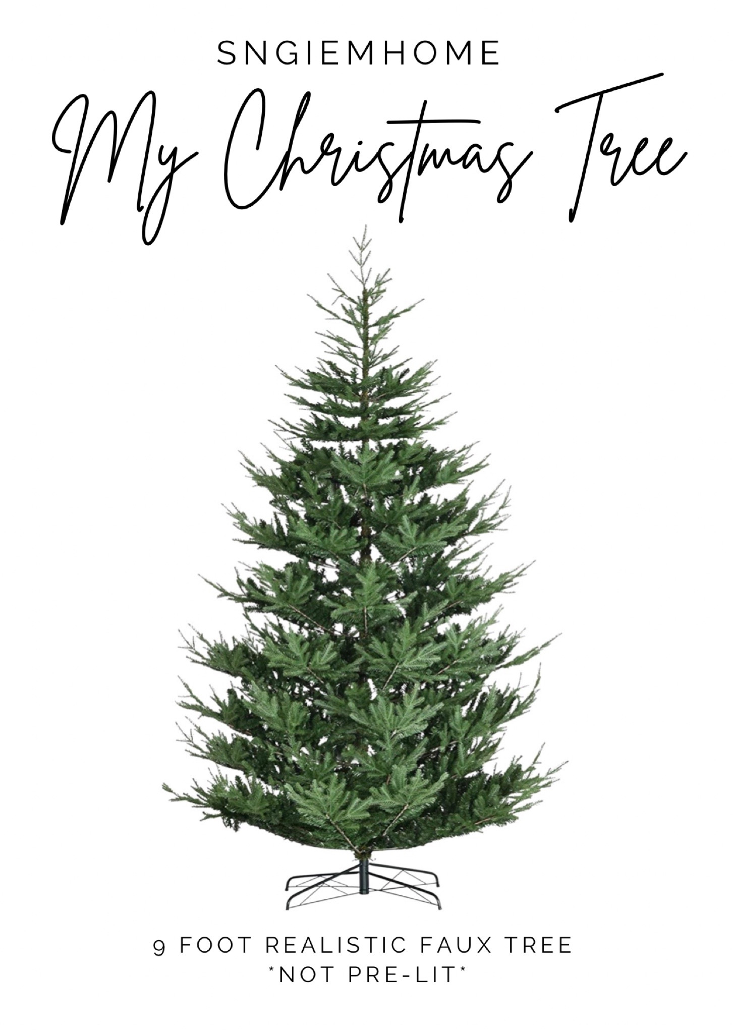 My Christmas tree was a steal for a 9 ft tree.  Realistic pine branches and is not pre-lit.  I like to string my own twinkle lights.  Comes in 7.5ft and 9ft

#LTKSeasonal #LTKCyberweek #LTKstyletip